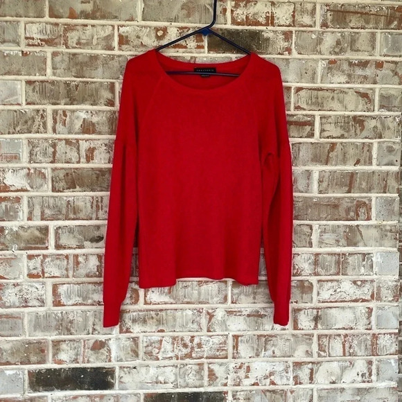 Sanctuary Red Raglan Light Weight Sweater - Picture 1 of 10